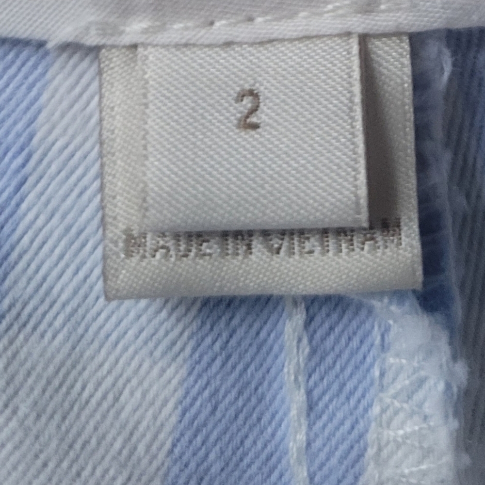 J.Crew Women's Plaid Stretch Cotton Shorts Blue & White 2 XS/S - Picture 16 of 16